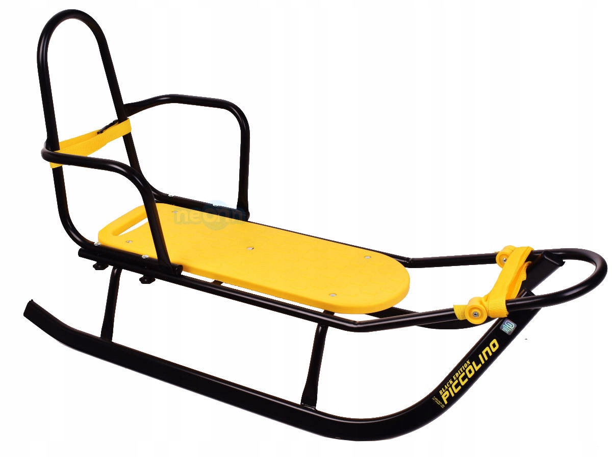 

Adbor Piccolino Sanki Metalowe Z Oparciem Black