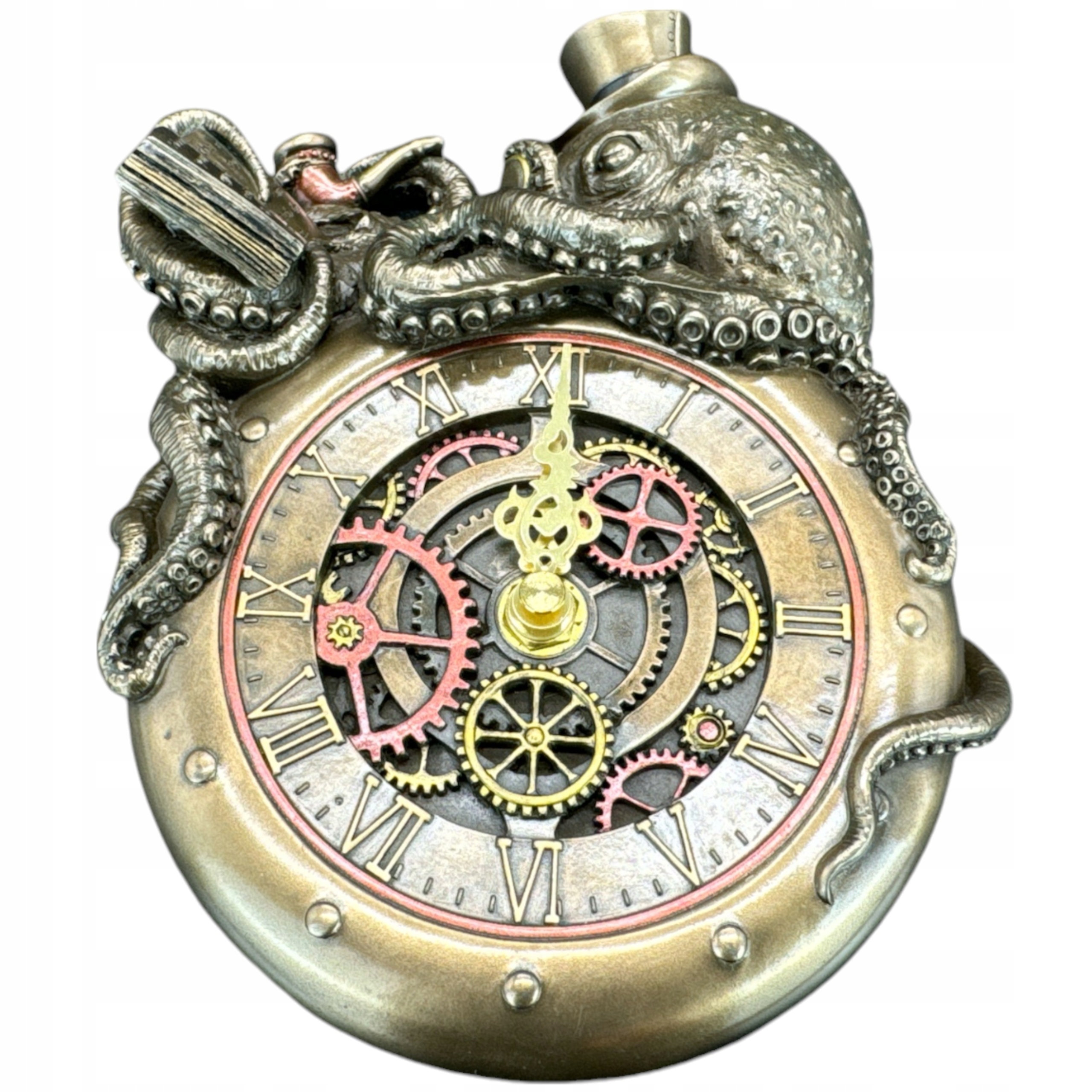 socha, figúrka Chobotnica na hodinkách, kolekcia Steampunk Veronese WU77802A4