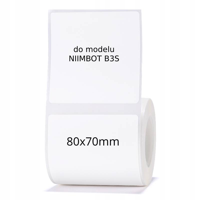 

Niimbot Etykiety Naklejki do B3S 80*70mm 95szt