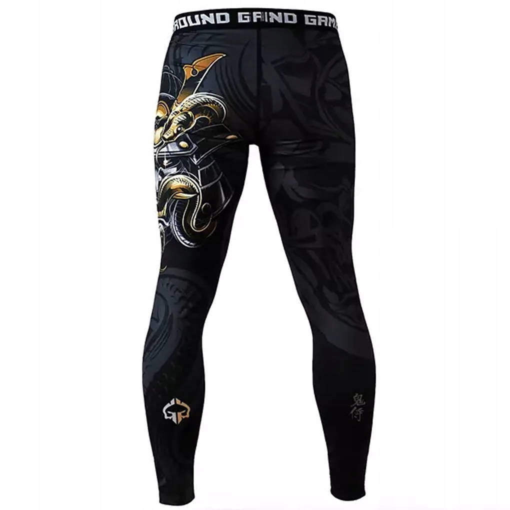 Legginsy treningowe kompresyjne męskie Ground Game Oni Samurai r. L Rozmiar L