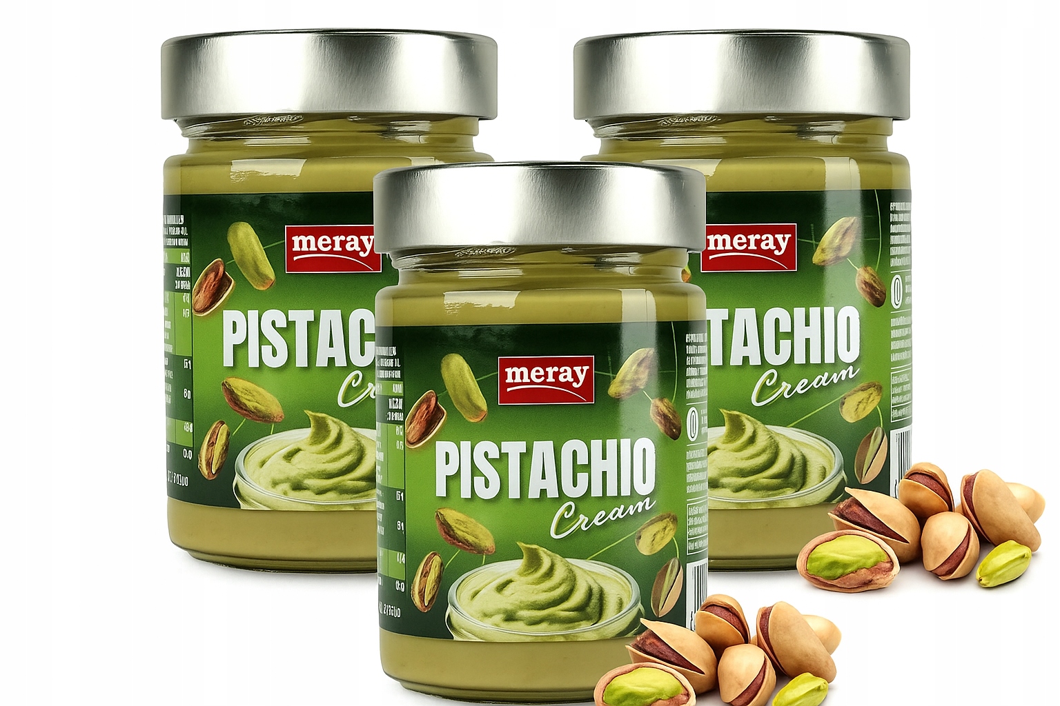 Levně 3 x Pistáciový krém Meray 180 g – Turecká pistáciová pasta, přírodní a sladká