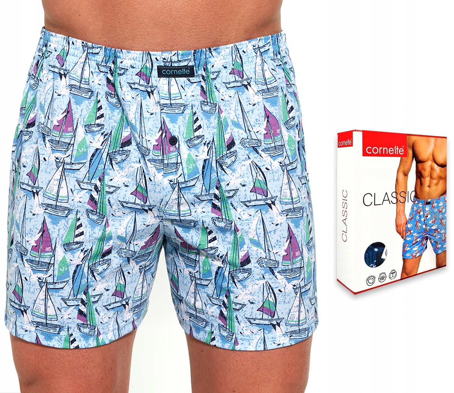 

Cornette Bokserki Classic luźne szerokie r XL