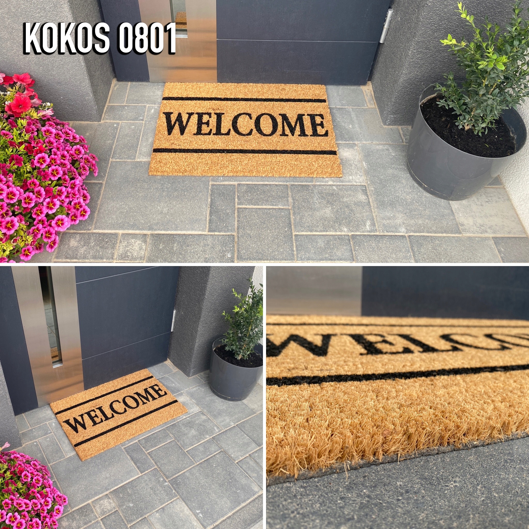 WYCIERACZKA KOKOSOWA 40X60 GUMOWY SPÓD MODNA Rodzaj gotowa