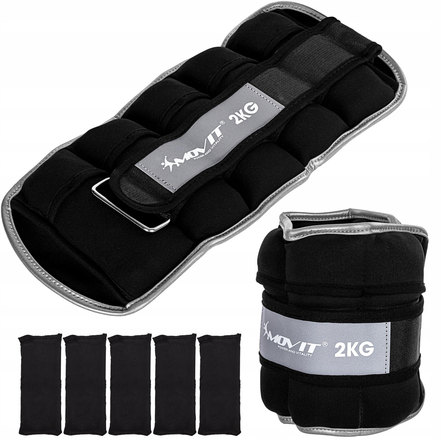 

Regulowane Obciążniki Neoprenowe 2x 2 Kg Ręce Nogi