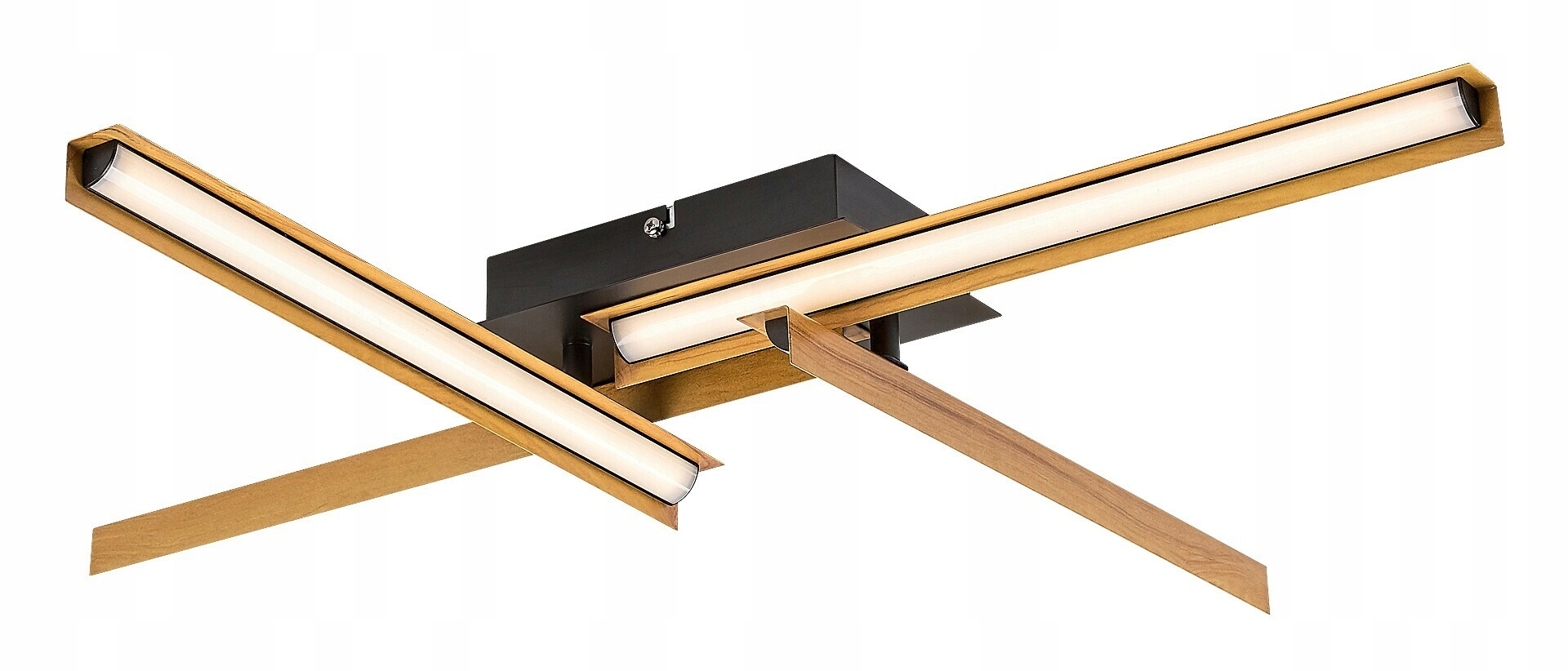 Stropné svietidlo Rabalux Remiel Led 20W, drevodekor, čierna, 1200 lm