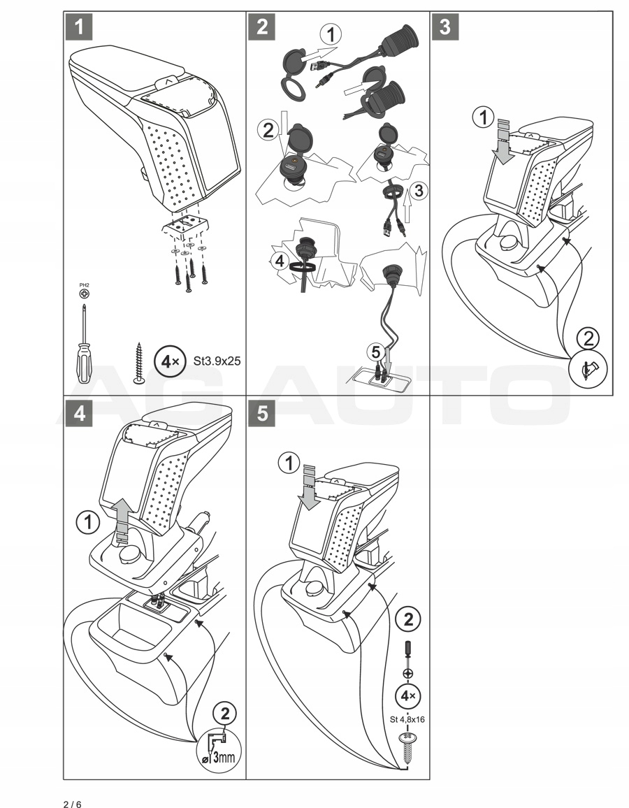 V00882 - ARM 2 ARMREST Opel Astra K (V), 2015 -, серебряный