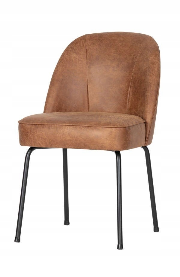 Kožená jedálenská stolička Vogue, koňaková, Be Pure Home