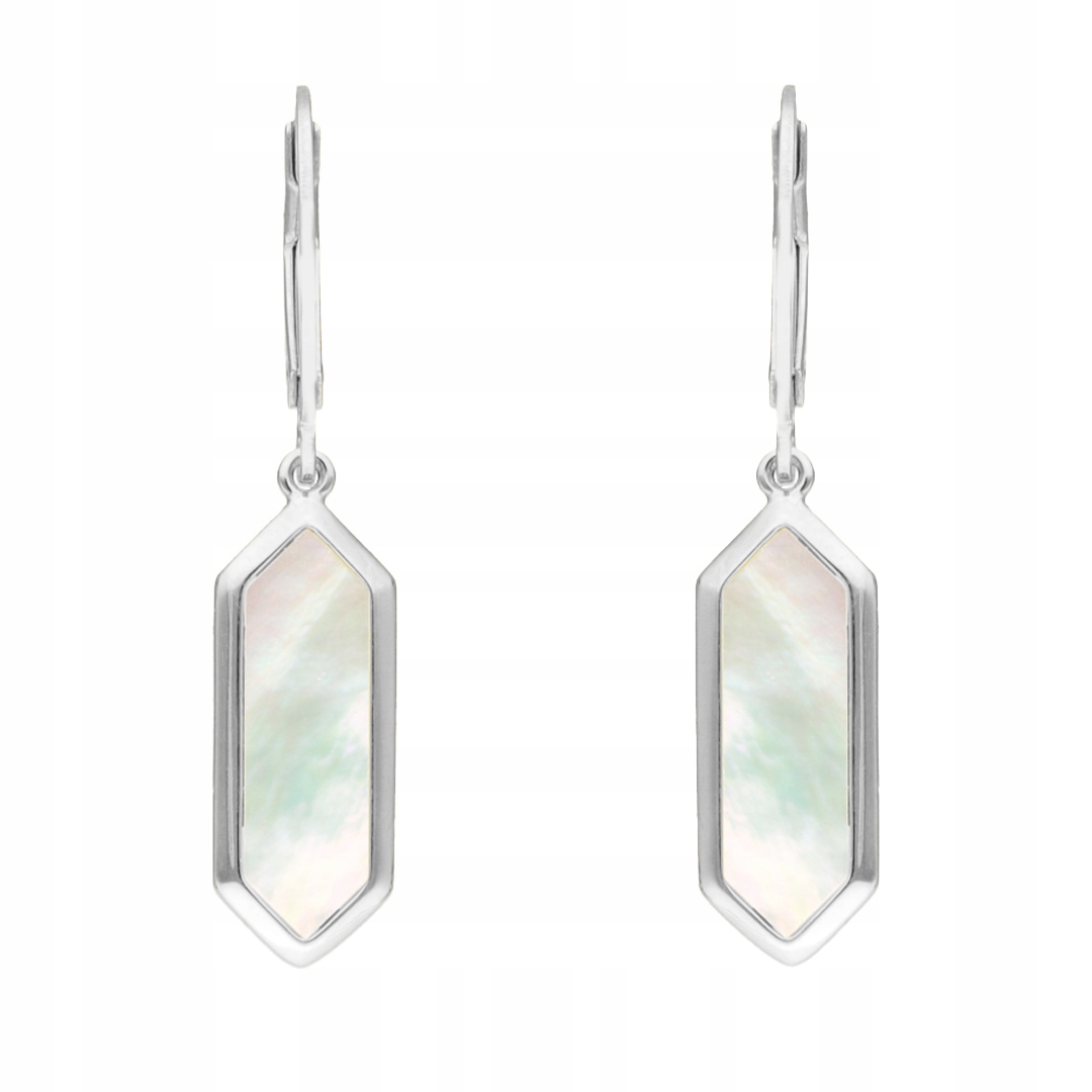 Náušnice s perleťovou hmotou stříbro