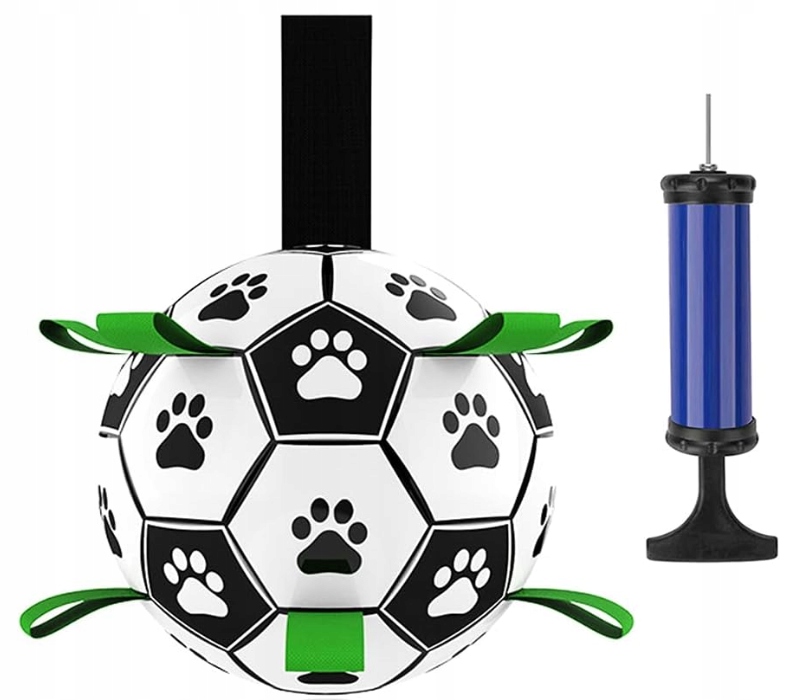 Levně Plovoucí míček pro psy o velikosti 15 cm – pro aportování ve vodě, s pumpičkou