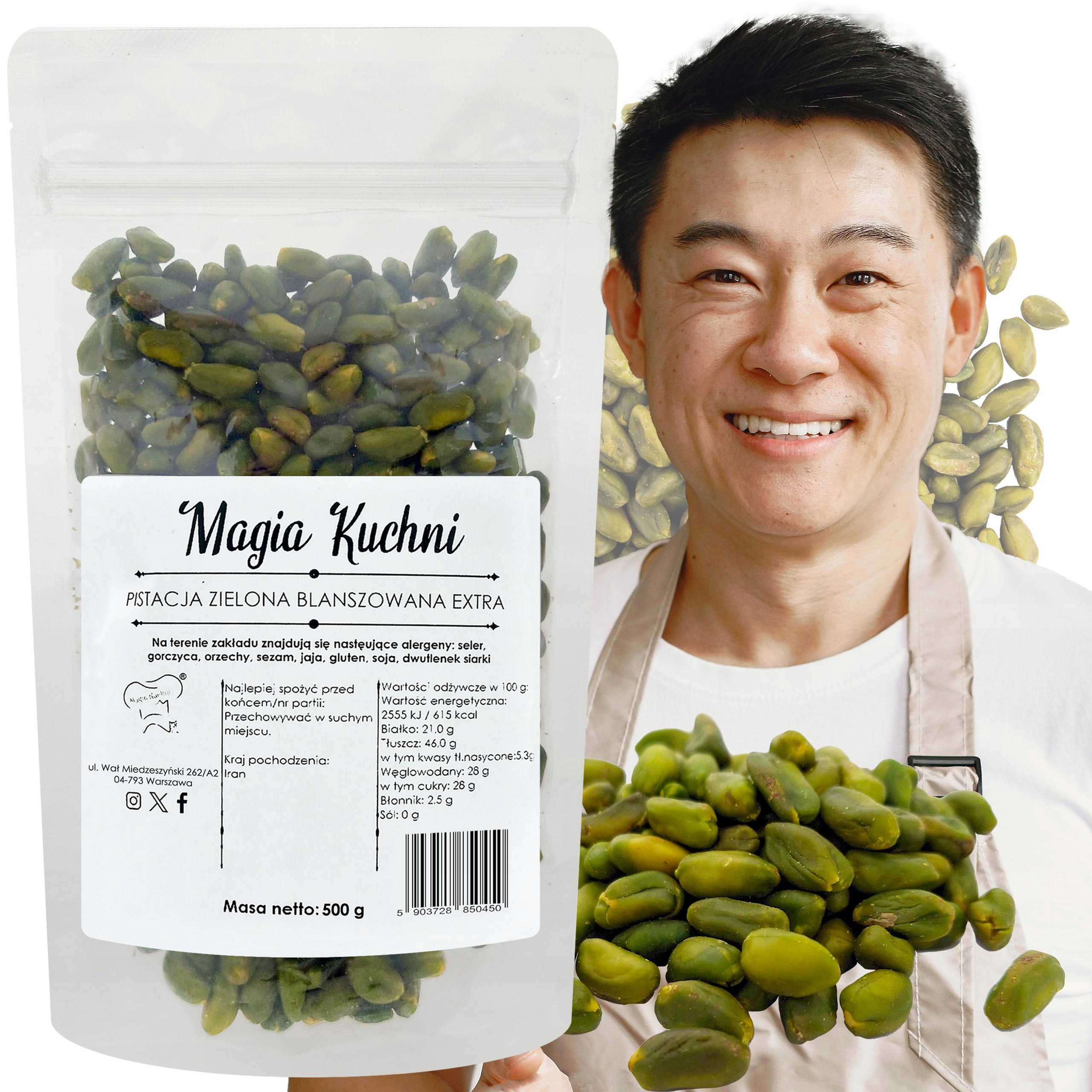 Levně Pistácie Blanšírované 500g Pistáciové ořechy Extra