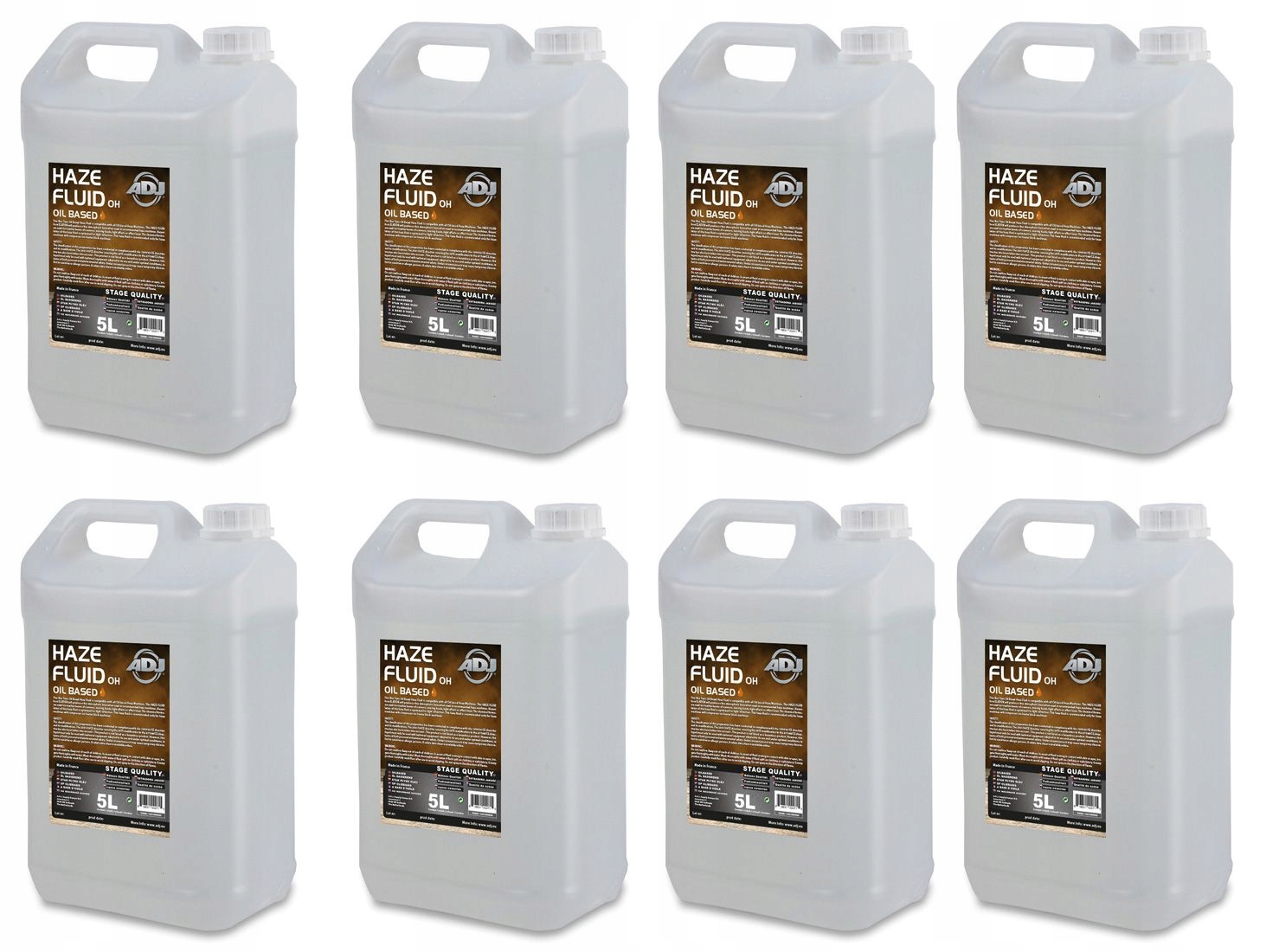 ADJ 8x ADJ Haze Fluid oil based 5l - płyn