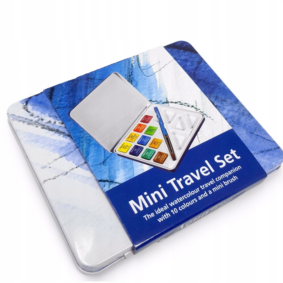 Akvarely mini Travel Set 10 barev plus štětec