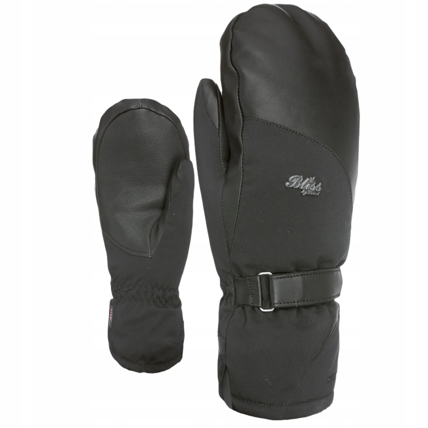 Rękawice Level Gore Tex narciarskie damskie zimowe ciepłę czarne Sm 7,5