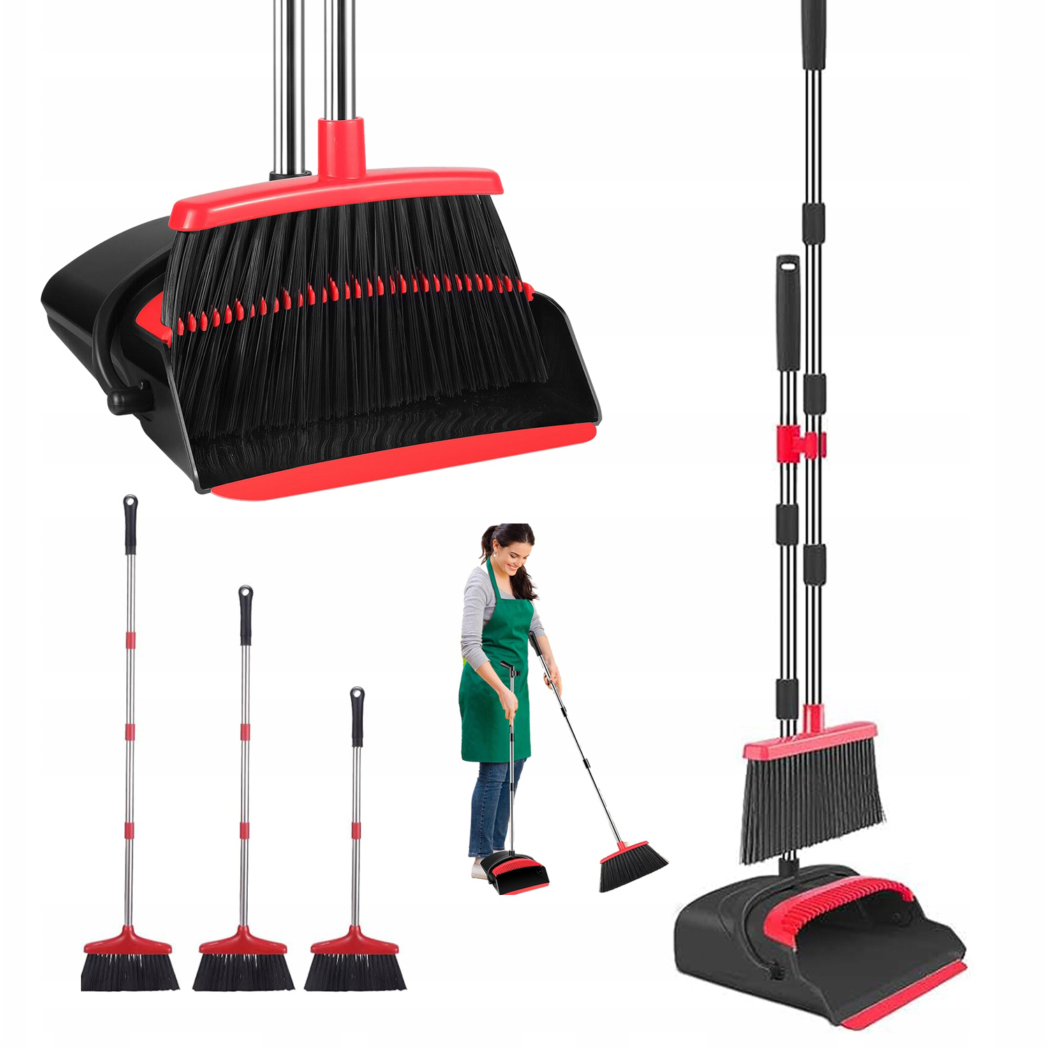 Levně Pro Zametání Metly Z Z Nerezové Oceli Multifunkční Výsuvná Sada