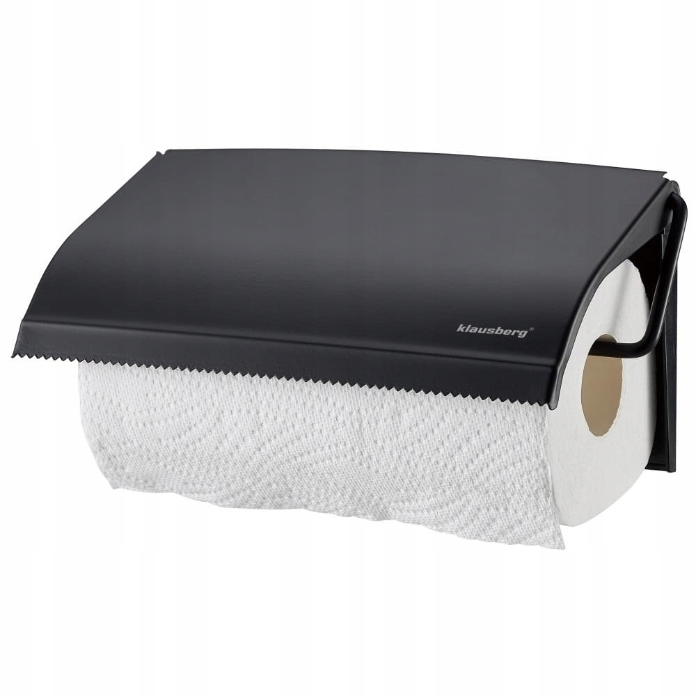 Uchwyt wieszak na ręcznik papierowy ręczniki kuchenne czarny KLAUSBERG Stan opakowania oryginalne