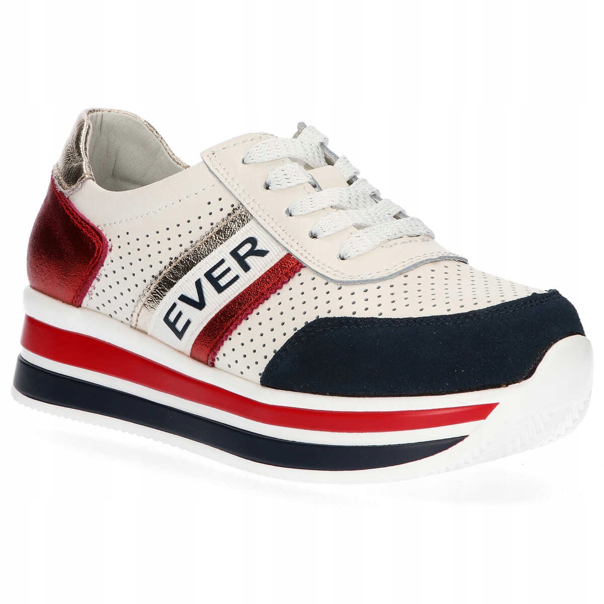 

Półbuty Sneakersy Filippo 1414 skórzane białe r.41