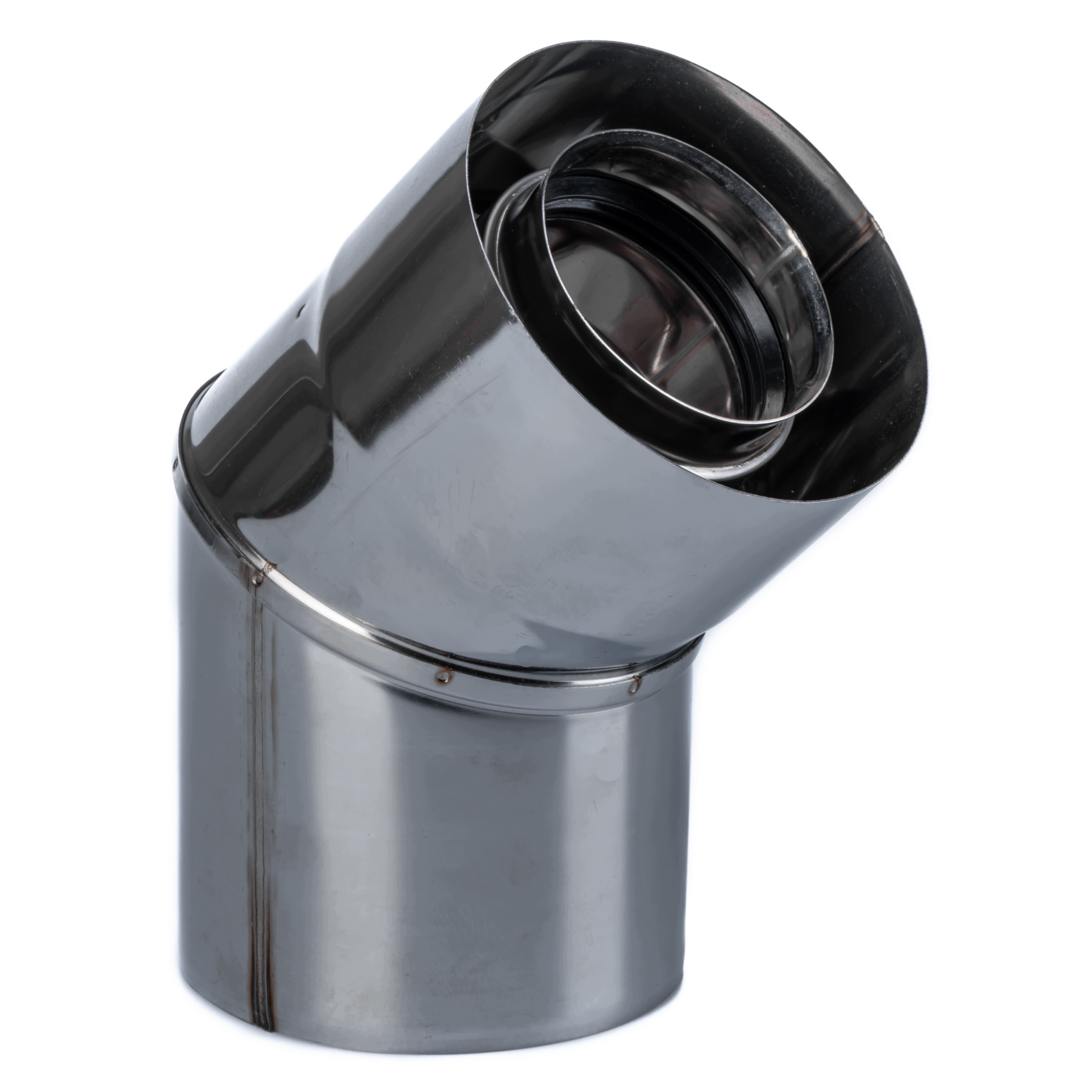 Kouřové koleno turbo 60/100 15° nerezové Spiroflex