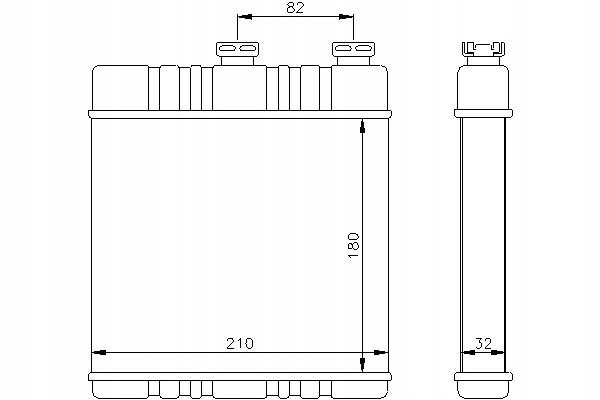Nissens Ohřívač (210X180X32) Chevrolet Astra Asistent řidiče #28