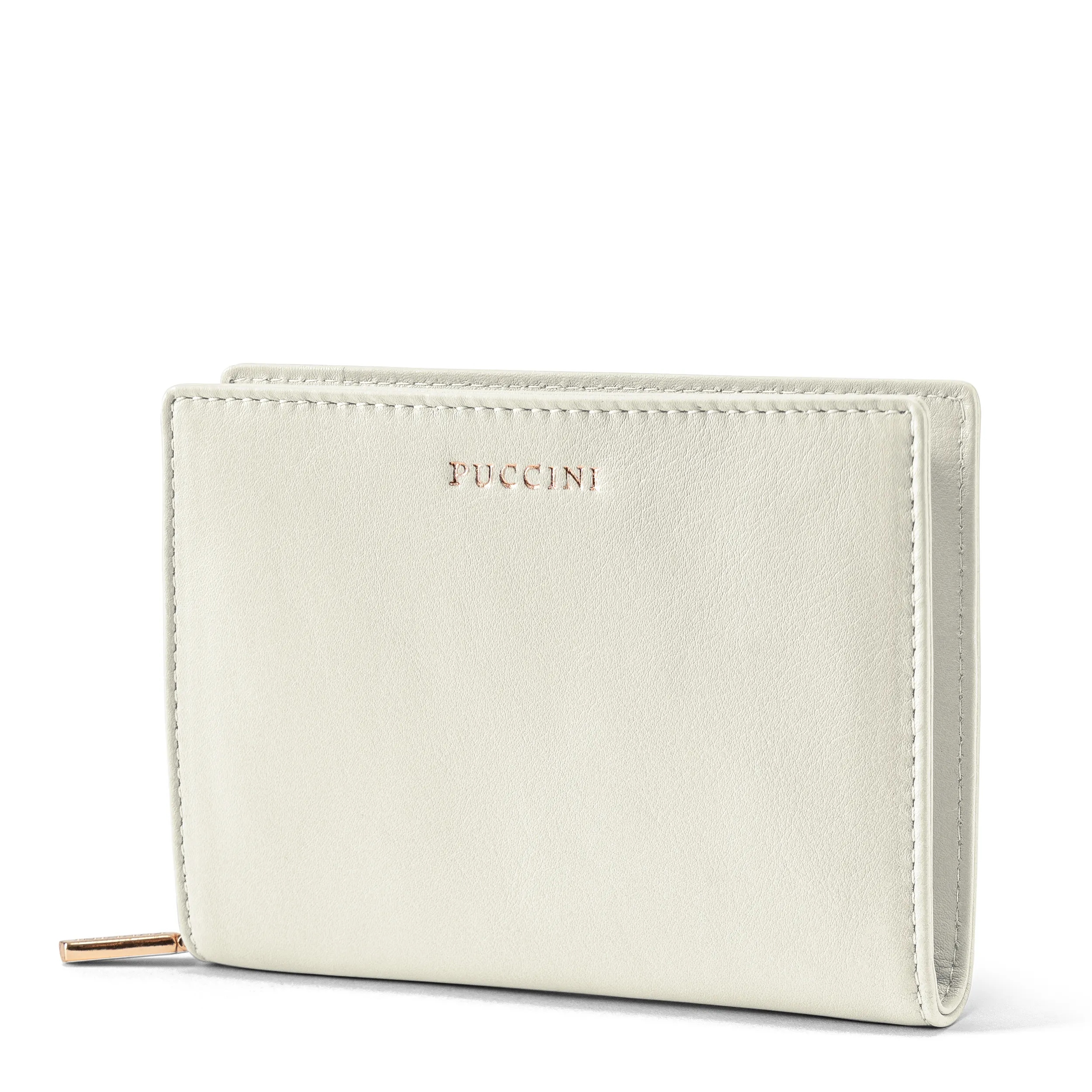 Dámská kožená peněženka jako Dárek Střední Rfid Puccini Bílá ZN9186-0A