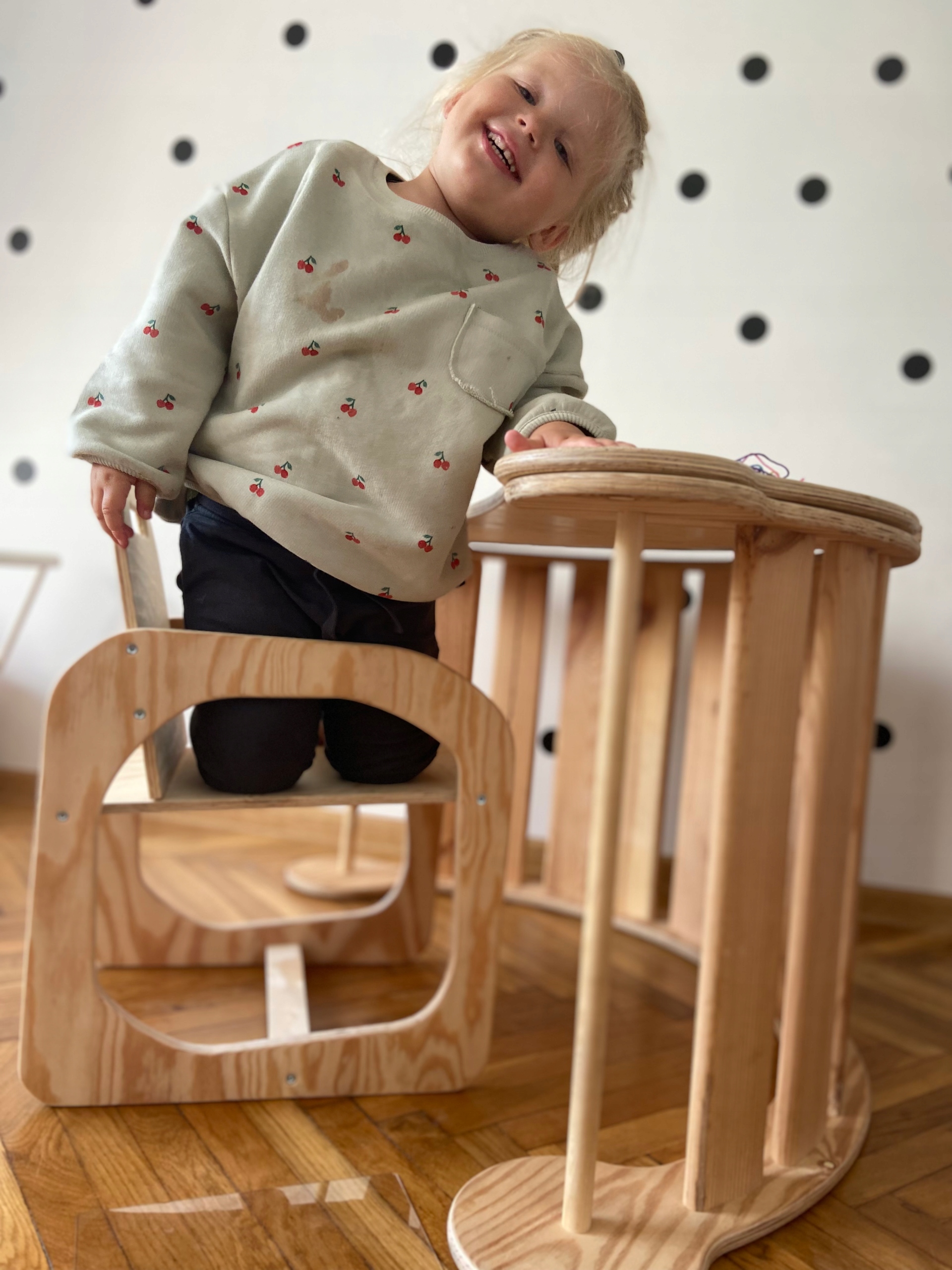 Bujak drewniany dla dzieci MEGA - LEO XL Materiał drewno inny