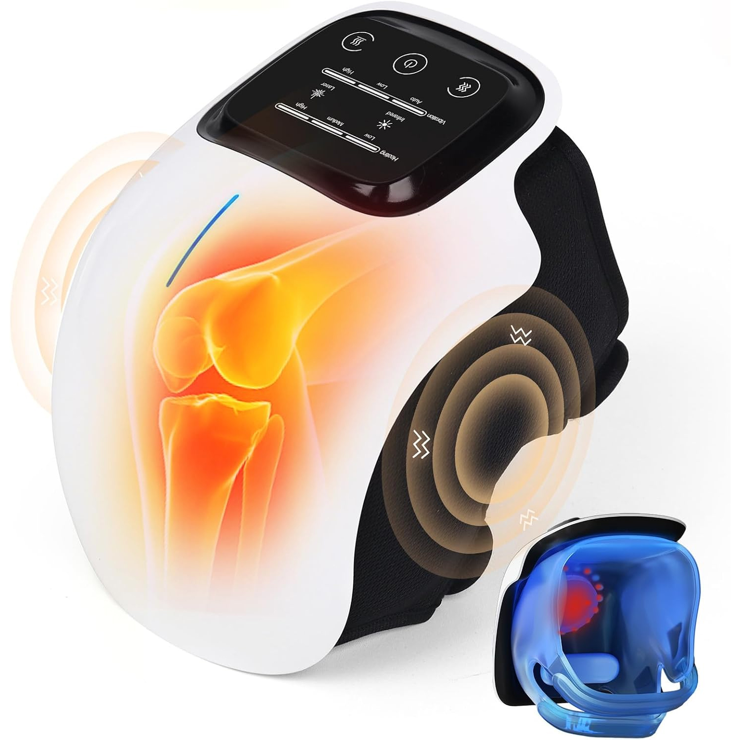 Masażer Rehabilitacyjny Orteza Łokieć Kolano Laser Wibracje Prądy Grzanie