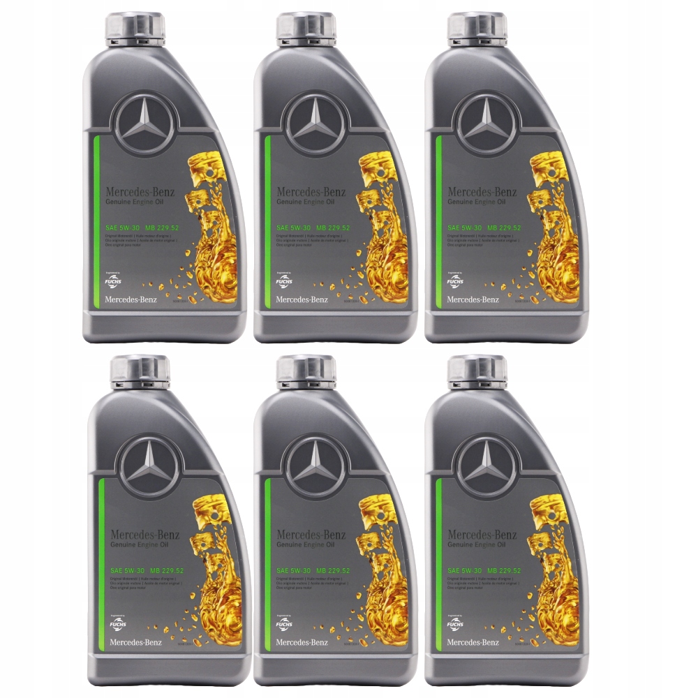 Olej Mercedes Mb 229.52 6L 5W-30 Oryginał