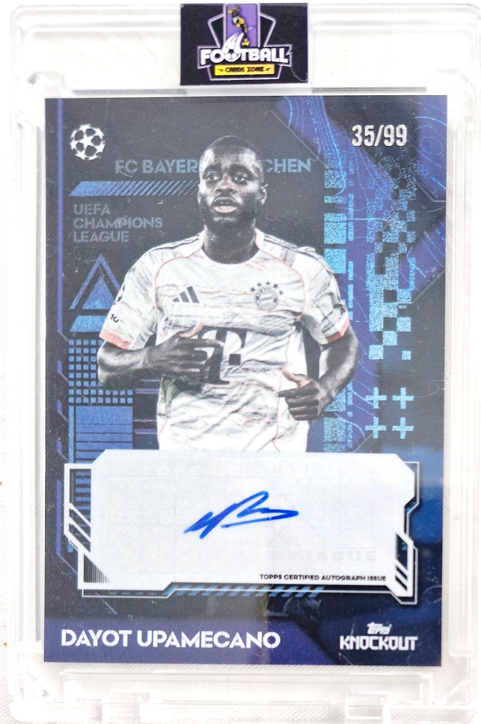 Dayot Upamecano 35/99 Topps Uefa Club Knockout 2025/26 Fc Bayern Autograf