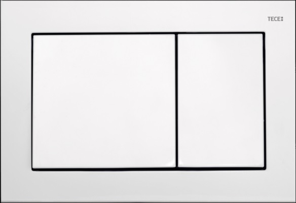 TECE BASE PRZYCISK SPŁUKUJĄCY WC PŁYTKA GUZIK BIAŁY POŁYSK