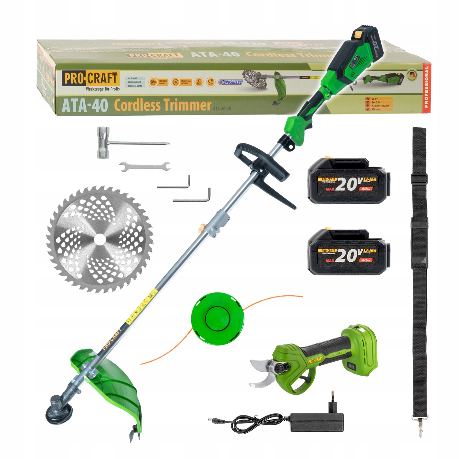 Aku krovinorez a aku nožnice SATA-40/ES30Libb