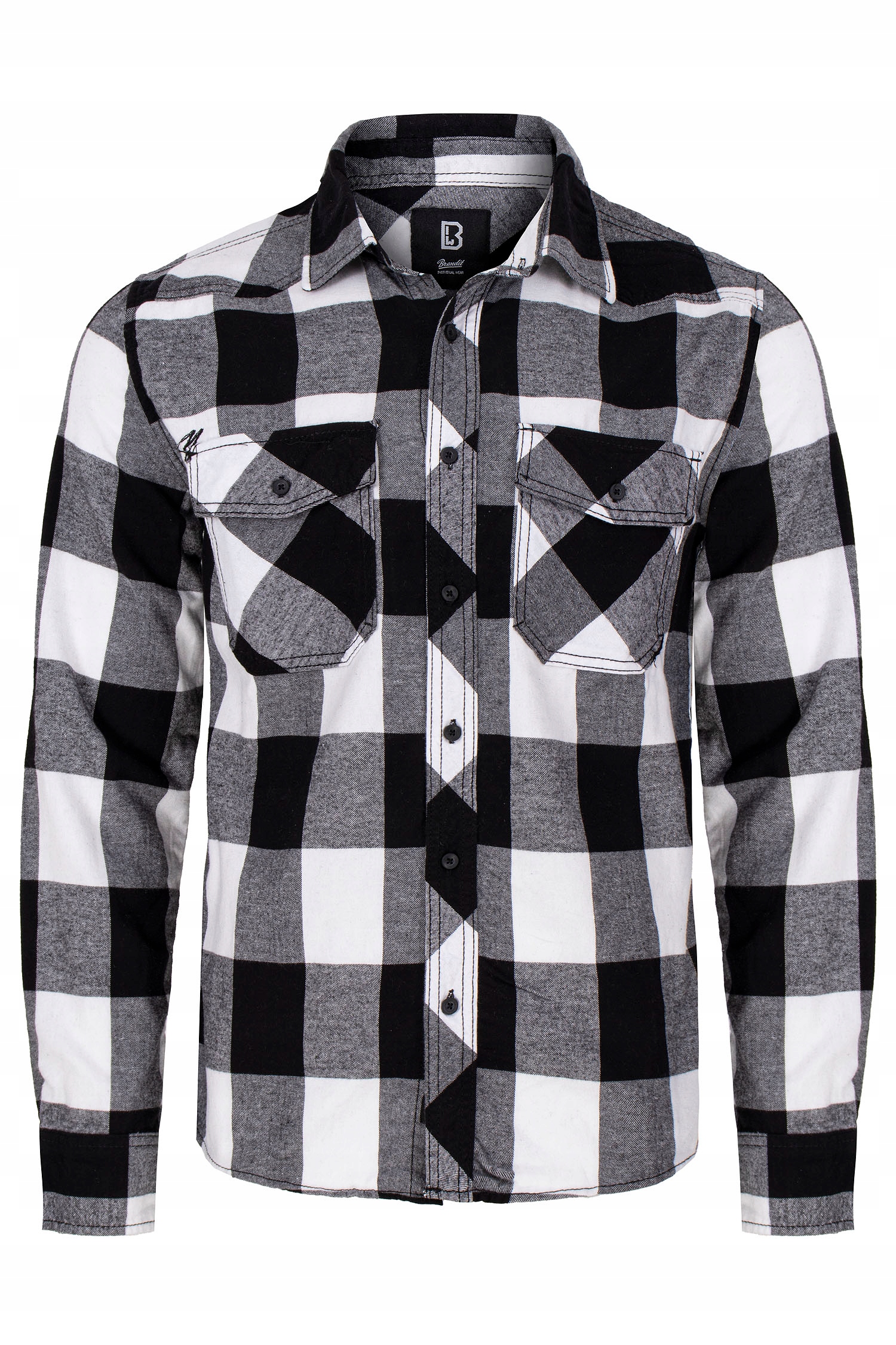 Koszula Brandit Checkshirt white/black 3XL
