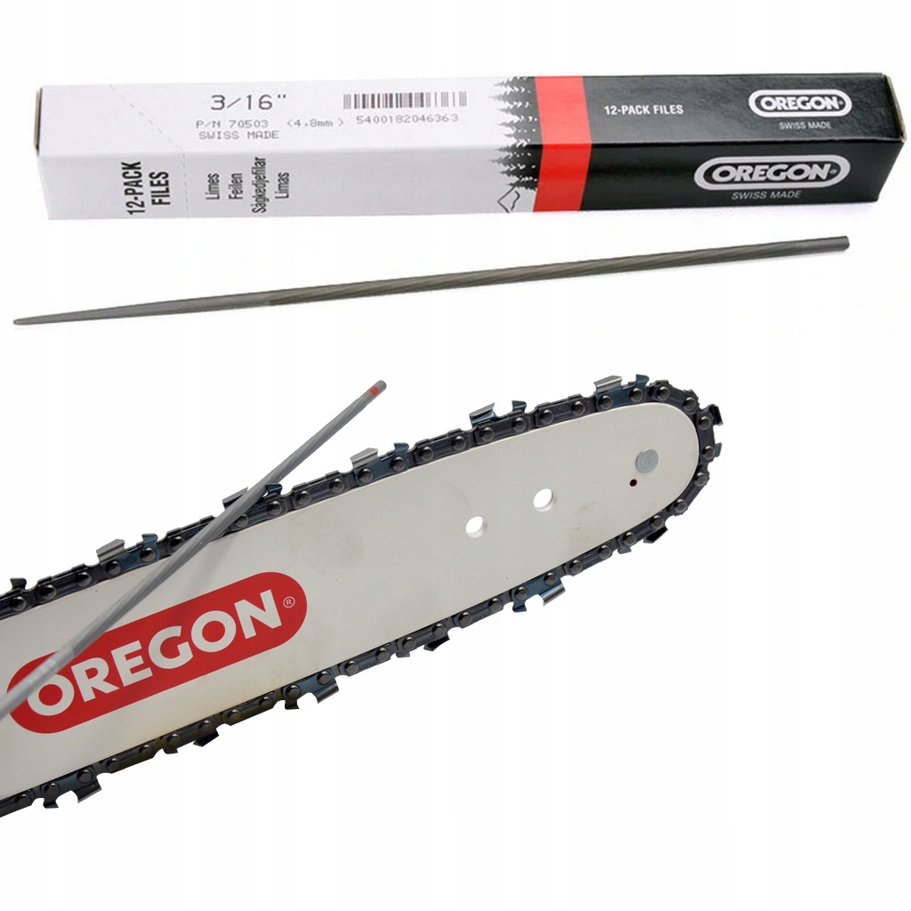 PILNIK OKRĄGŁY 4,8mm OREGON DO OSTRZENIA ŁAŃCUCHA