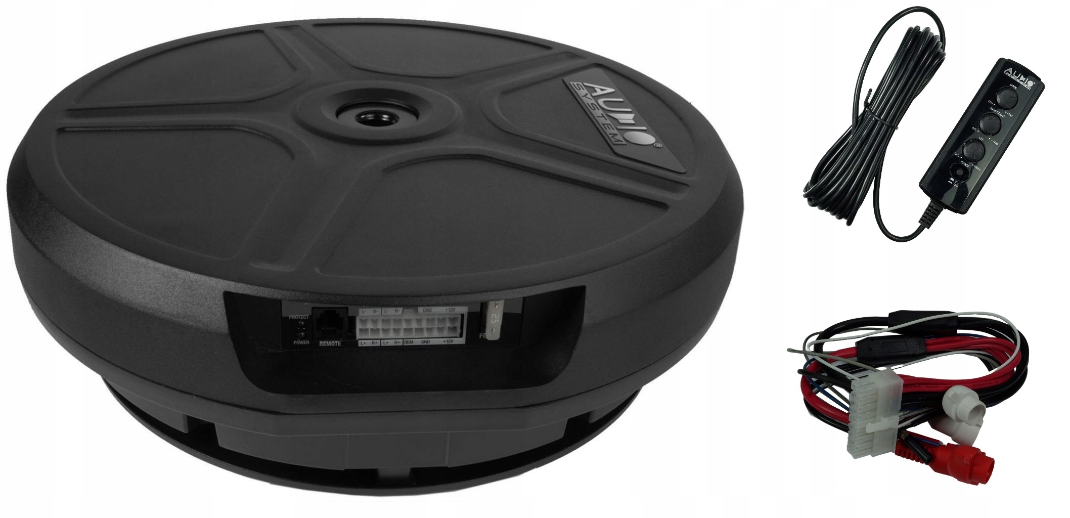 Audio System SW11 automobilový aktívny basový reproduktor v rezervnom kolese