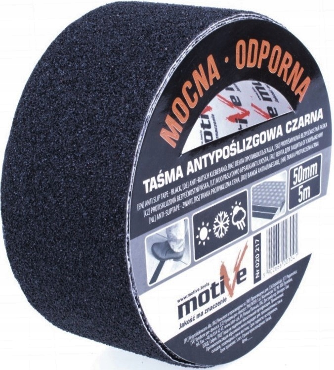 

Taśma Antypoślizgowa schodowa czarna 50mm x 5mb