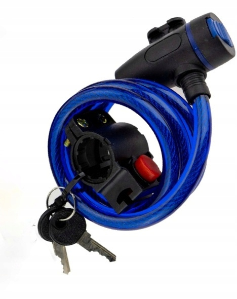 Blokada Rowerowa 1m+2klucze i uchwyt