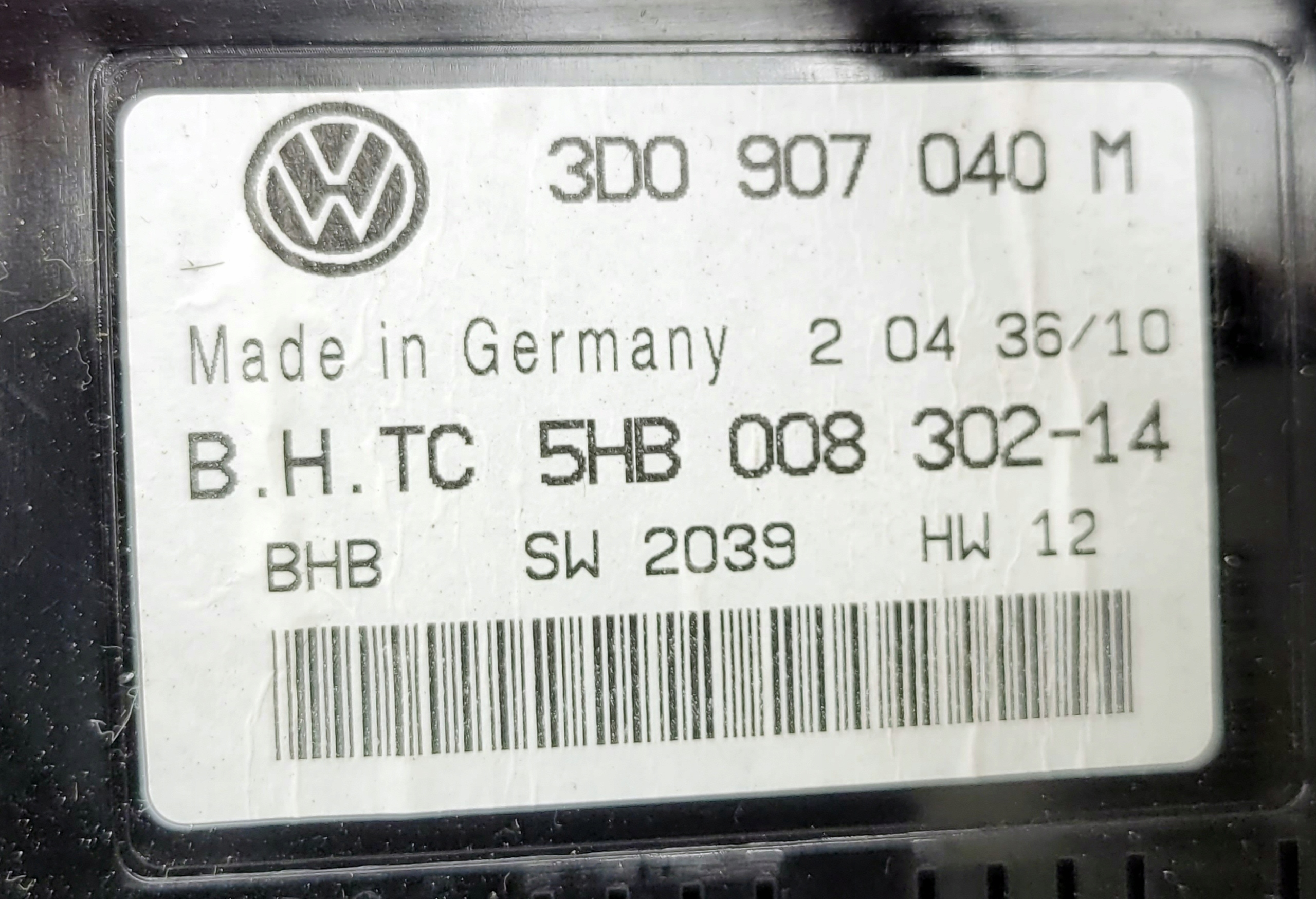 VW PHAETON II LIFT module control unit of the air conditioning 3D0907040M