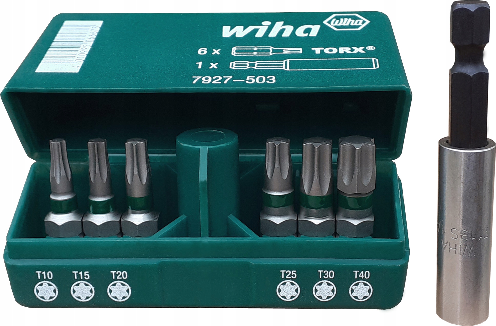 ZESTAW BITÓW WIHA GREEN TRESOR TORX 7 CZ 1/4`