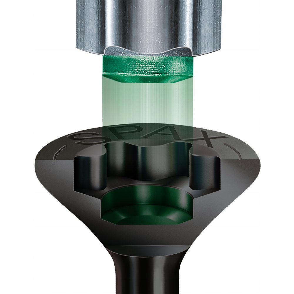 Wkręty czarne SPAX 4x20 T20 pełny gwint 200 szt Producent Spax