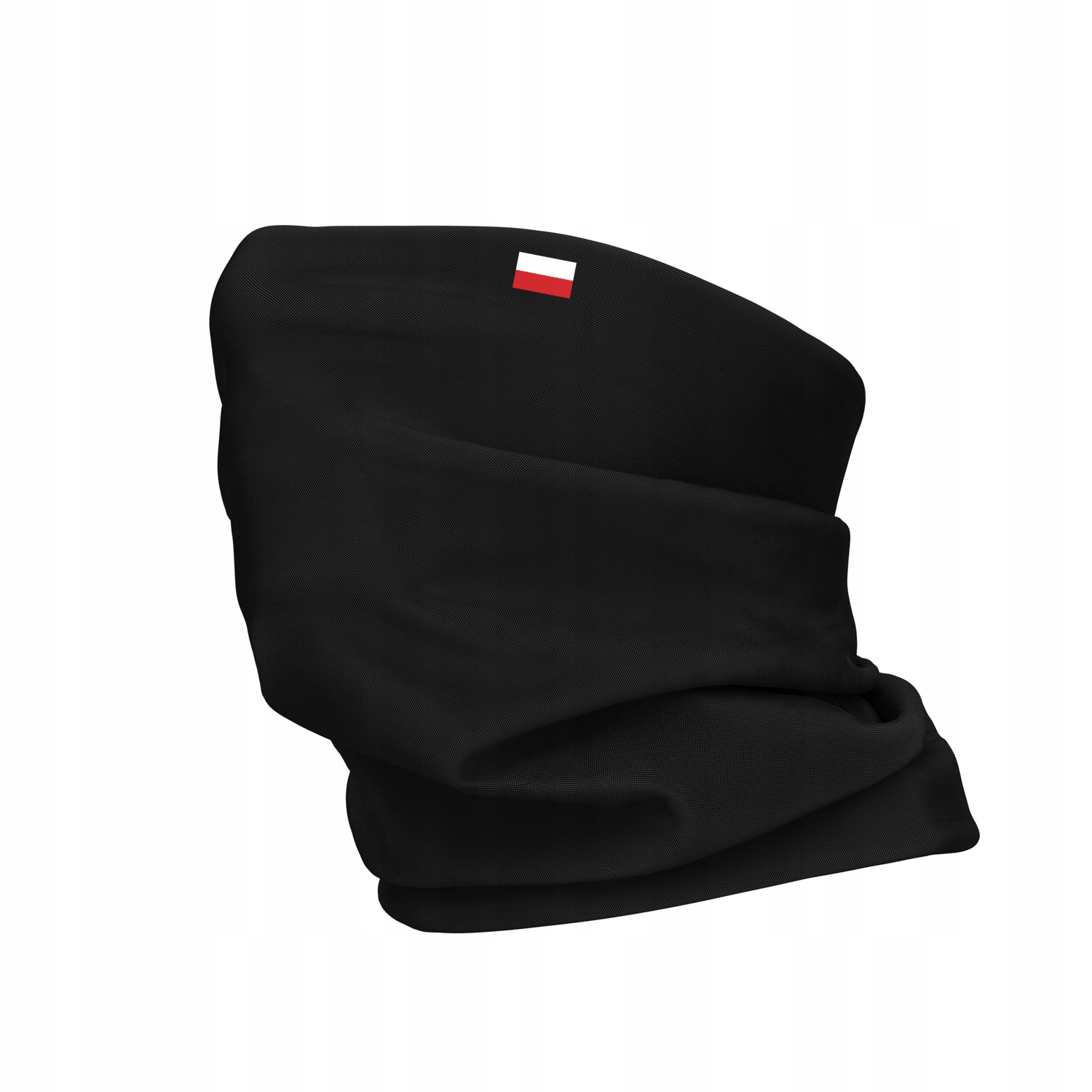 POLSKI WOJSKOWY KOMIN NA USTA BAWEŁNA czarny FLAGA