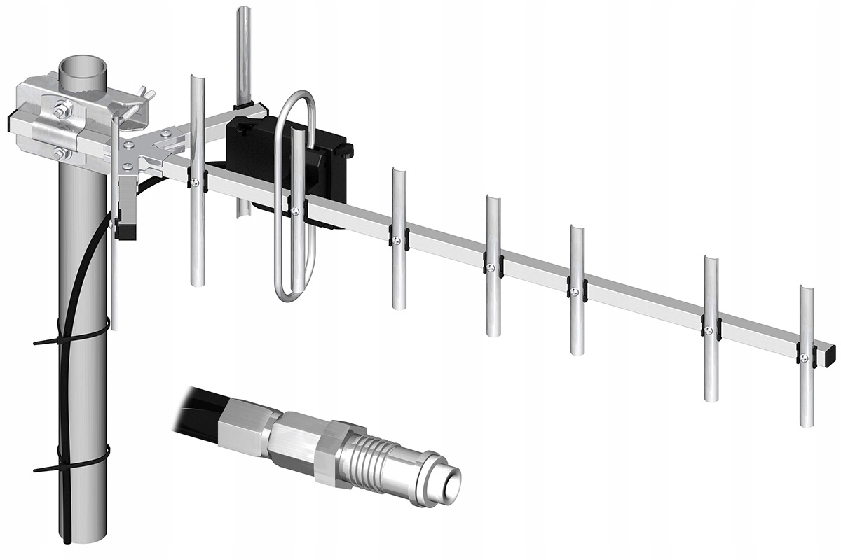 Antena Dipol ATK-10 800-980 MHz 10m przewodu gniazdo Fme 12,8 dBi LTE900