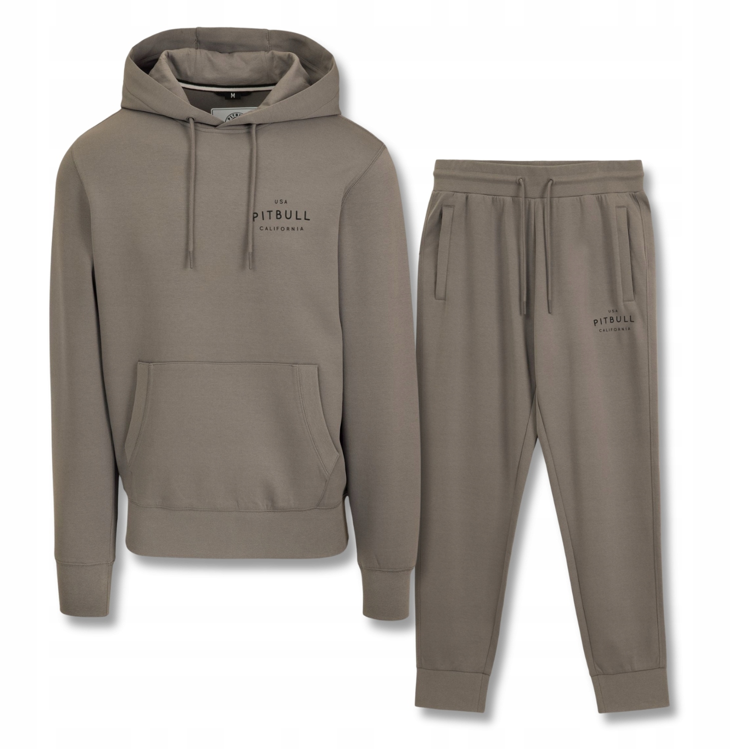 Pánský bavlněný teplákový komplet Pitbull Komplet Mikina s kapucí a kalhoty