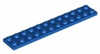 

Lego Płytka 2x12 Niebieska/Blue (2445/244523) 1szt