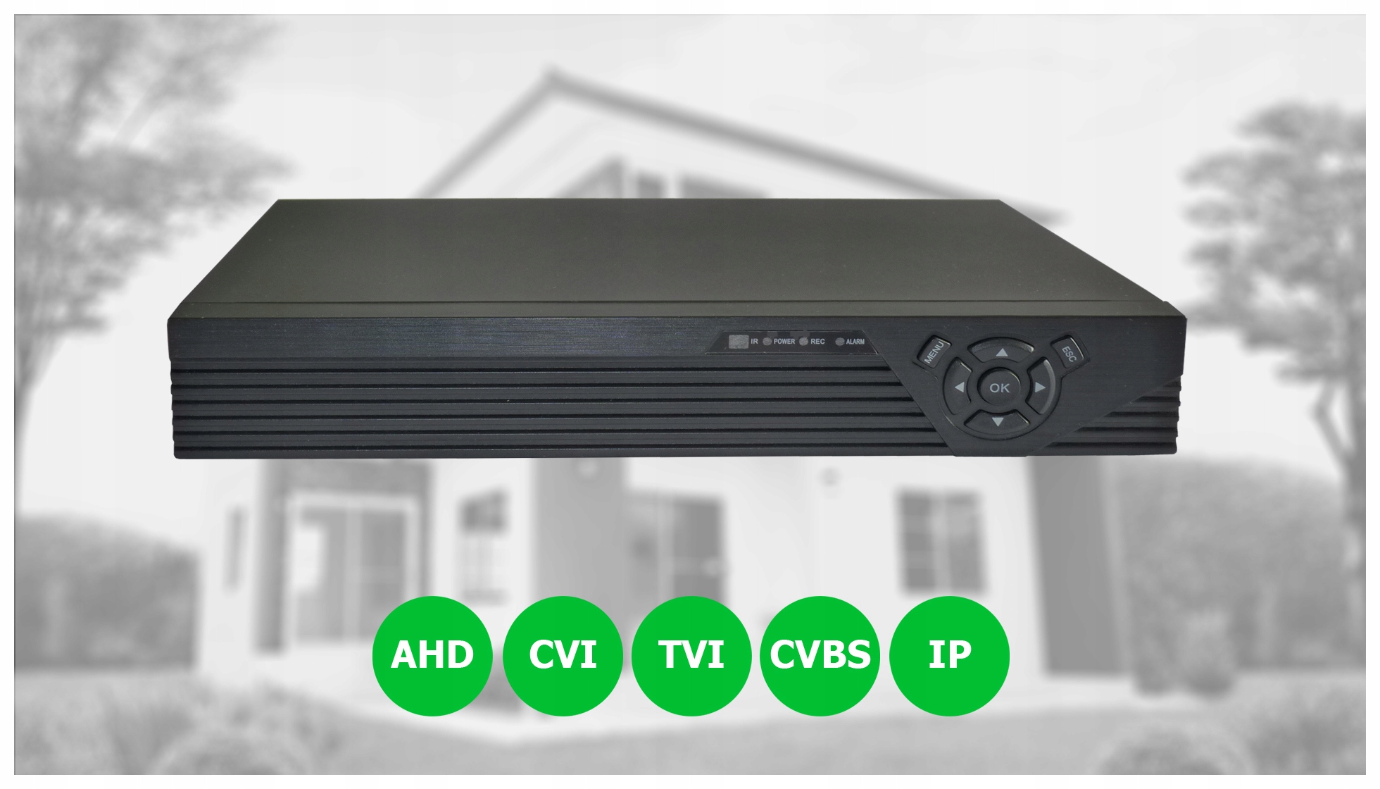 REJESTRATOR na 8 KAMER monitoring 5 MPX IP AHD Marka Inna