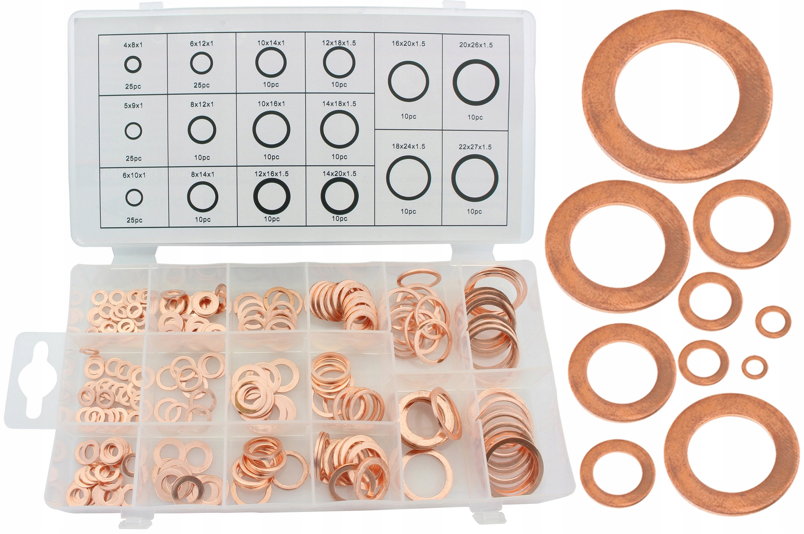 PODKŁADKI MIEDZIANE ZESTAW PODKŁADEK MIEDZIANYCH Marka Falcon