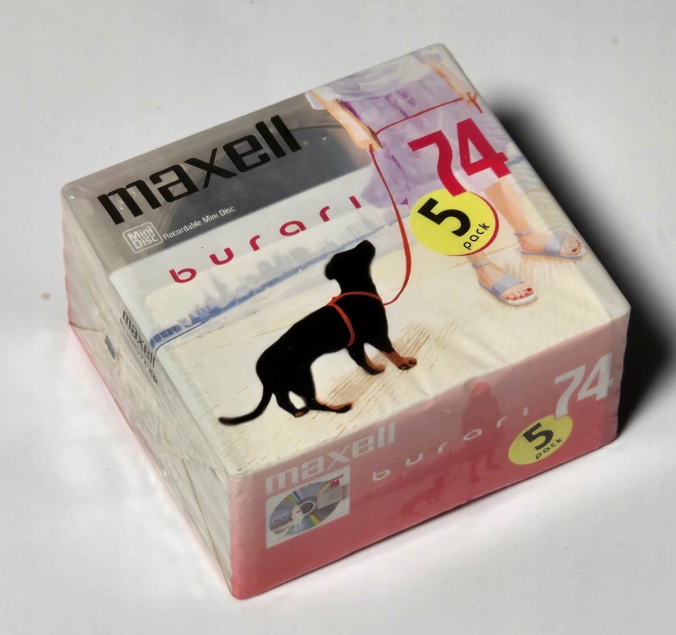 Minidisc MD Diskety Maxell Burari 5 Pack 5 Ks Sada Made In Japan