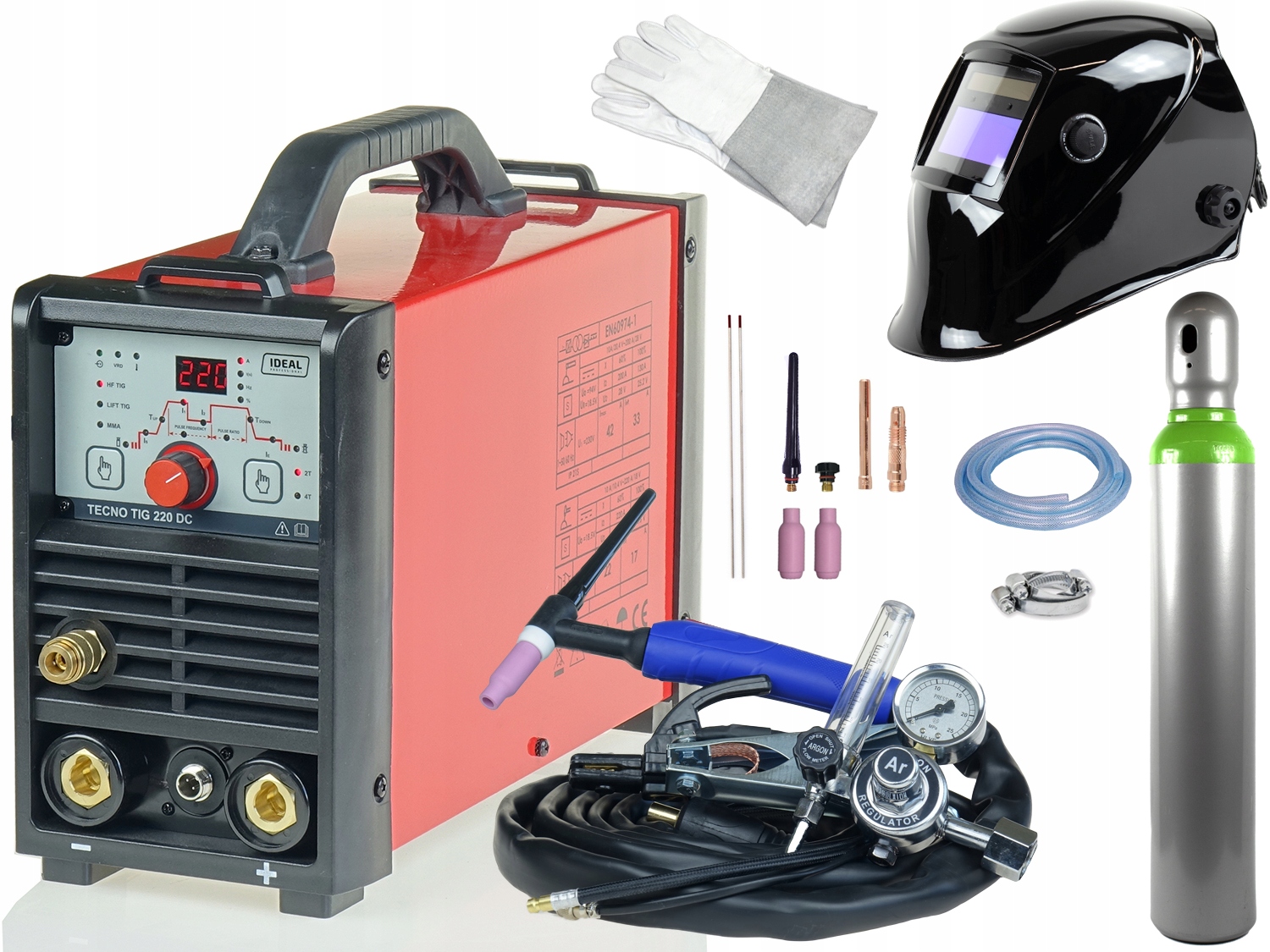 

Spawarka Tig Ideal Tecnotig 220 DC Pulse Zestaw