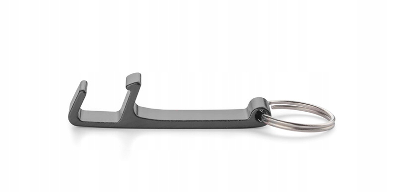 Brelok 3 w 1 Otwieracz Stojak na Telefon LON Czarny GRAWER od 1 sztuki Stan opakowania oryginalne