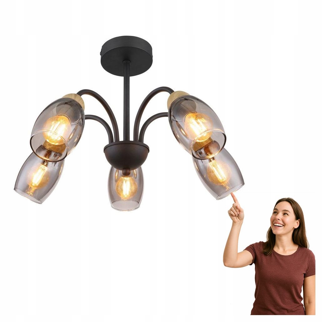 Stropná lampa Gerly 60297-5D Globo