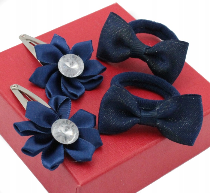 

Zestaw Ozdób Do Włosów 4 Szt Crystal Flower Granat