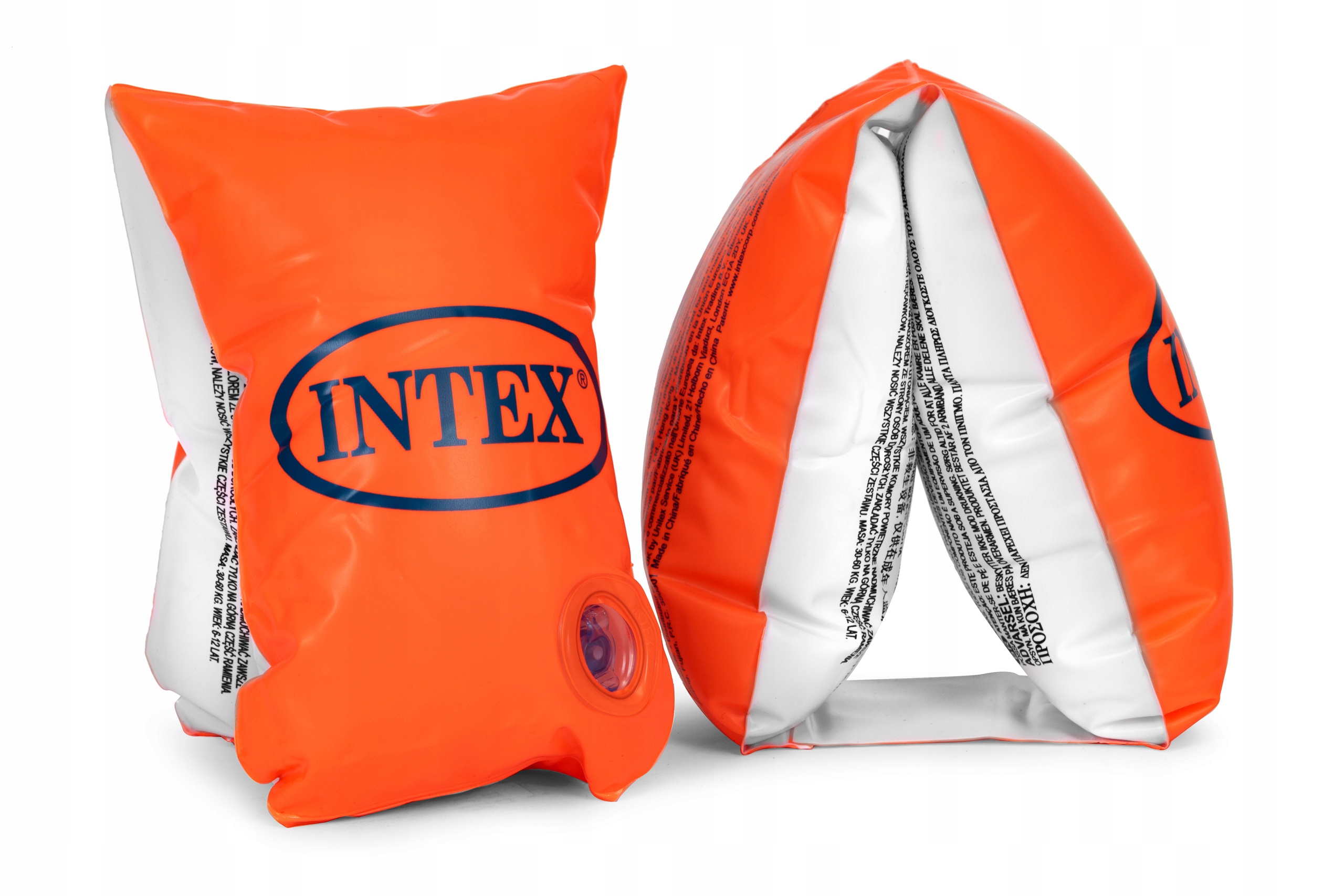 RĘKAWKI DMUCHANE DO PŁYWANIA WODY DLA DZIECI 6-12 lat INTEX 58641 Kolor dominujący pomarańcze i czerwienie