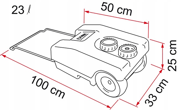 02428A01- - FIAMMA 23L кемпинг резервуар для грязной воды